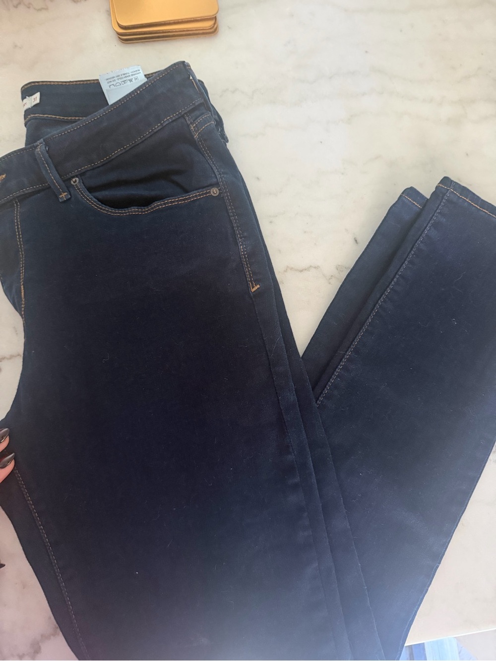 Levi's High-Rise Dark Blue Skinny Jeans